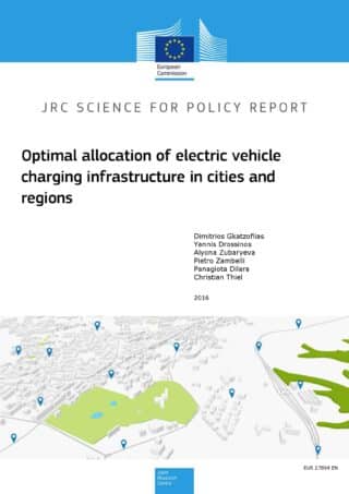 Optimal allocation of electric vehicle charging infrastructure in cities and regions