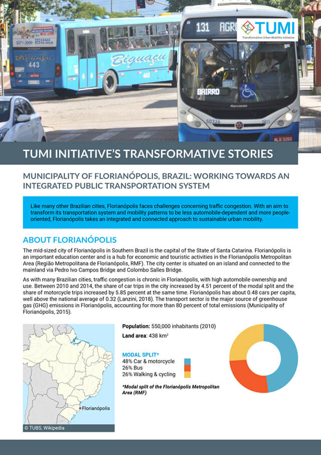 Municipality of Florianópolis, Brazil: Working towards an integrated public transportation system