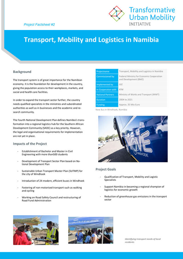 Transport, Mobility and Logistics in Namibia