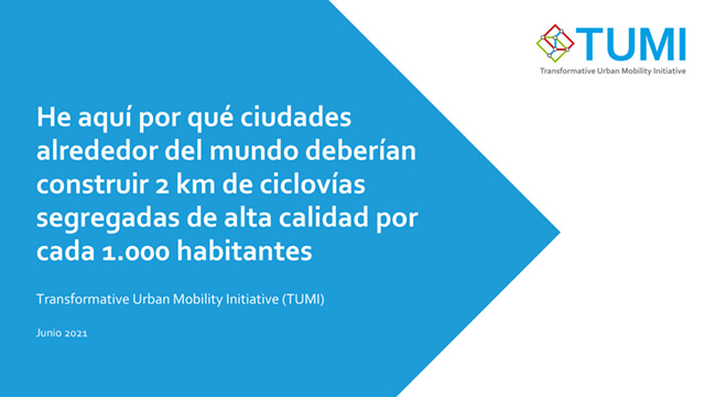 TUMI Strategy Spotlight: 2 km de ciclovías por 1.000 habitantes – SP