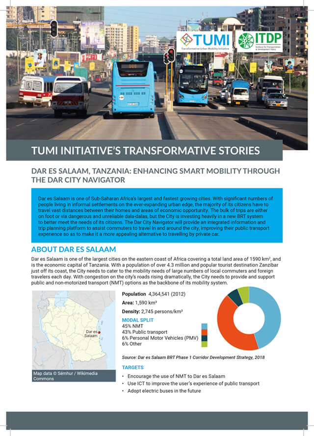 Dar es Salaam, Tanzania: Enhancing smart mobility through the Dar city navigator