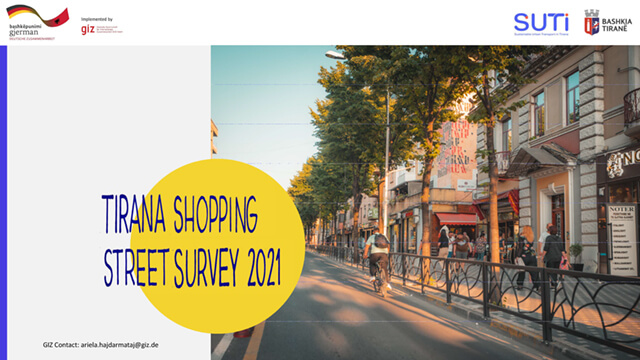 Most shoppers in Tirana use sustainable modes