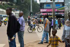 Busy intersection in Kigali, ©Carlos Pardo