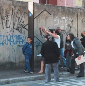 Group activity of project Walking Together in São Paulo, ©Instituto Caminhabilidade