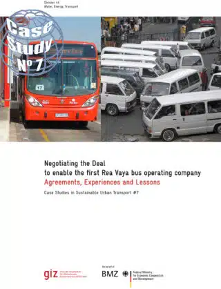 Negotiating the Deal to enable the first Rea Vaya bus operating company