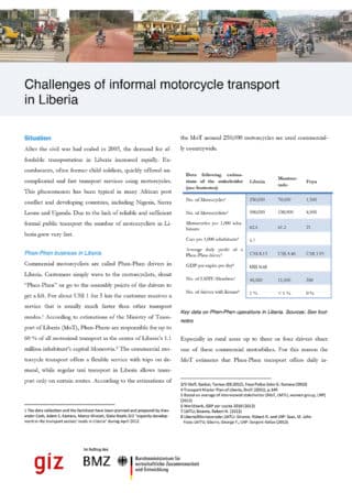Challenges of informal motorcycle transport in Liberia