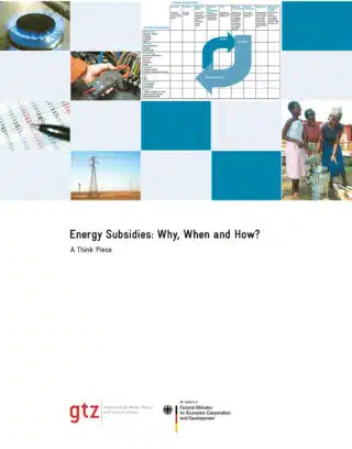 Energy Subsidies: Why, When and How? – A Think Piece